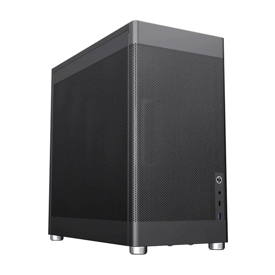 Case ATX GAMEMAX MeshBox Pro, w/o PSU, 0.8/0.6mm, Front & Dual Side Mesh Panels, Dust Filter, 1xUSB3