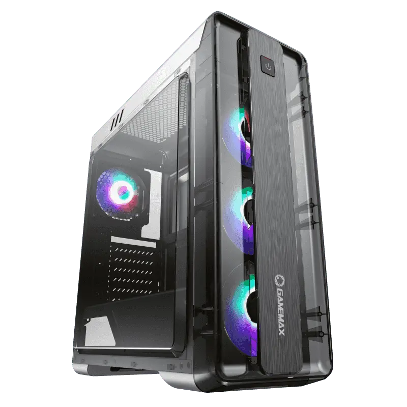 Case ATX GAMEMAX MoonLight FRGB, w/o PSU, 0.5mm, 4x120mm FRGB, Fan Controller, Front&Side Transparen