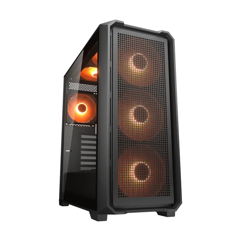 Case ATX Cougar MX600 Air PRO w/o PSU, 5x140mm, 1x120mm, ARGB PWM, TG: Front&Side, 2xUSB3.0, 1xUSB