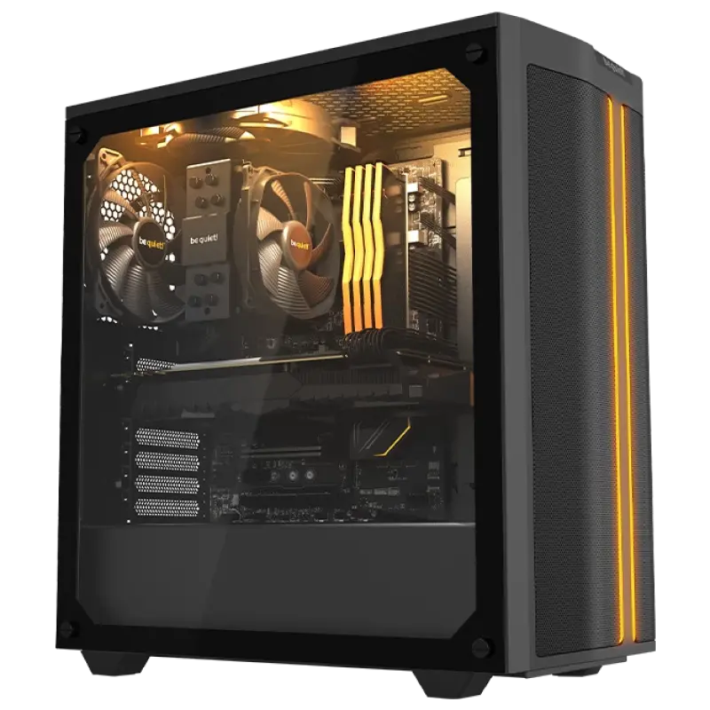 Case ATX be quiet! Pure Base 500 DX, w/o PSU, 3x140mm, 2xARGB Strips, Tempered Glass, Dust filters