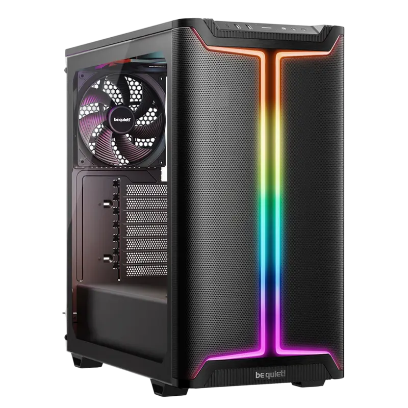 Case ATX be quiet! Pure Base 501 DX, w/o PSU, 3x140mm, 2xARGB Strips, Tempered Glass, Dust filters