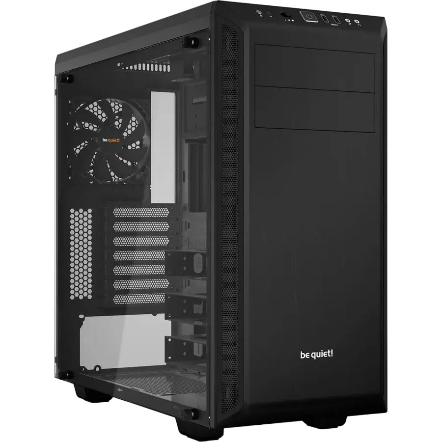 Case ATX be quiet! Pure Base 600, w/o PSU, 120 & 140mm, Fan controller, Tempered Glass, Insulation m