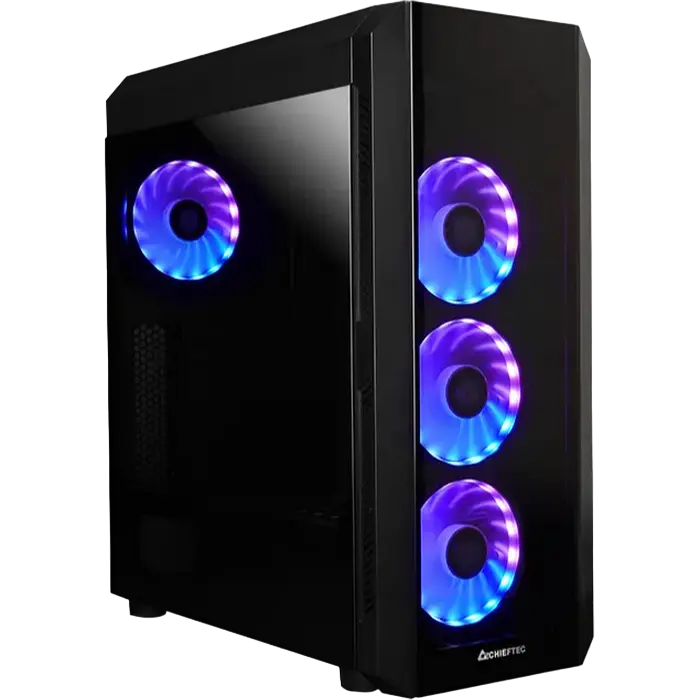 Case ATX Chieftec SCORPION III, w/o PSU, 0,6mm, 4x120mm RGB, Front & Side Tempered Glass, 2xUSB3.0
