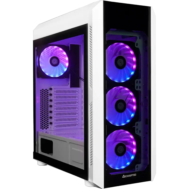 Case ATX Chieftec SCORPION III, w/o PSU, 0,6mm, 4x120mm RGB, Front & Side Tempered Glass, 2xUSB3.0