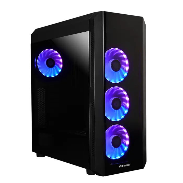 Case ATX Chieftec SCORPION III, w/o PSU, 0,6mm, 4x120mm RGB, Front & Side Tempered Glass, 2xUSB-A 3.