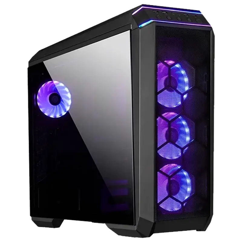 Case ATX Chieftec STALLION III, w/o PSU, 0.6mm, 4x120mm ARGB, Front&Side Tempered Glass, ARGB Hub, 2