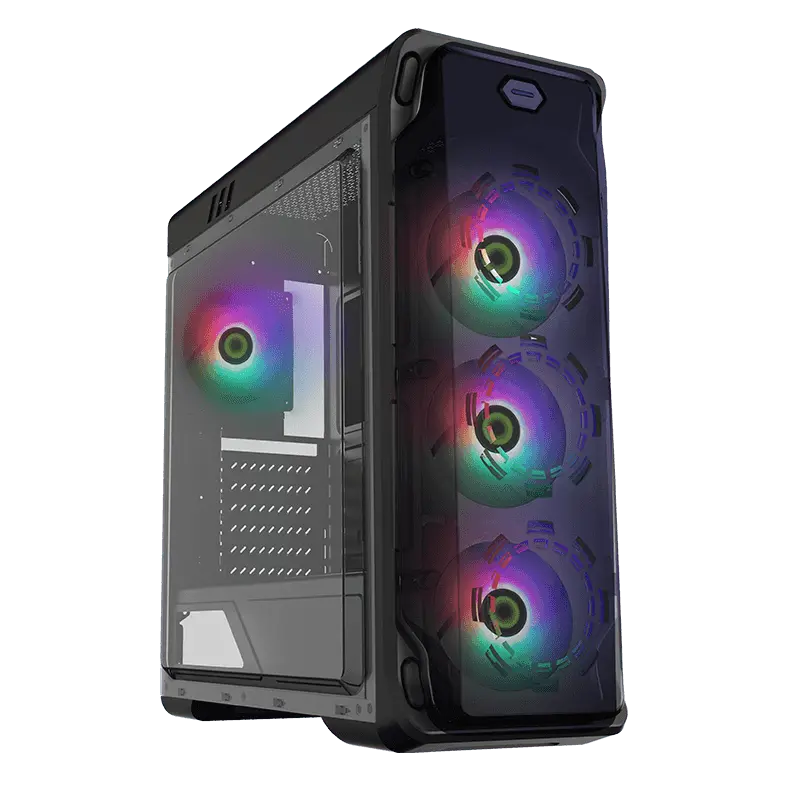 Case ATX GAMEMAX StarLight FRGB, w/o PSU, 0.5mm, 4x120mm FRGB, Fan Controller, Front&Side Transparen