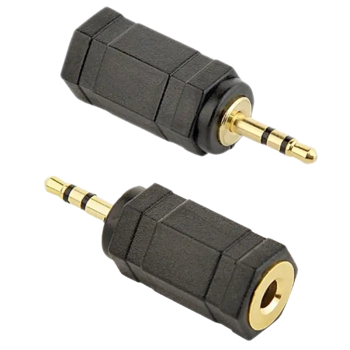 Audio adapter 3-pin*2.5 mm jack to 3-pin*3.5 mm socket, Cablexpert A-3.5F-2.5M