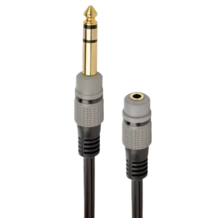 Audio adapter 6.35 mm jack to 3-pin*3.5 mm socket, 0.2 m, Cablexpert A-63M35F-0.2M
