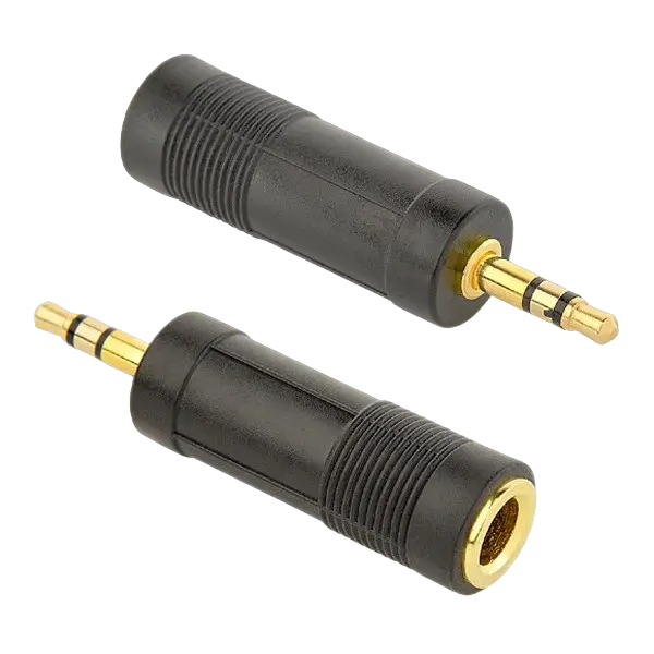 Audio adapter 6.35 mm socket to 3-pin*3.5 mm jack, Cablexpert A-6.35F-3.5M