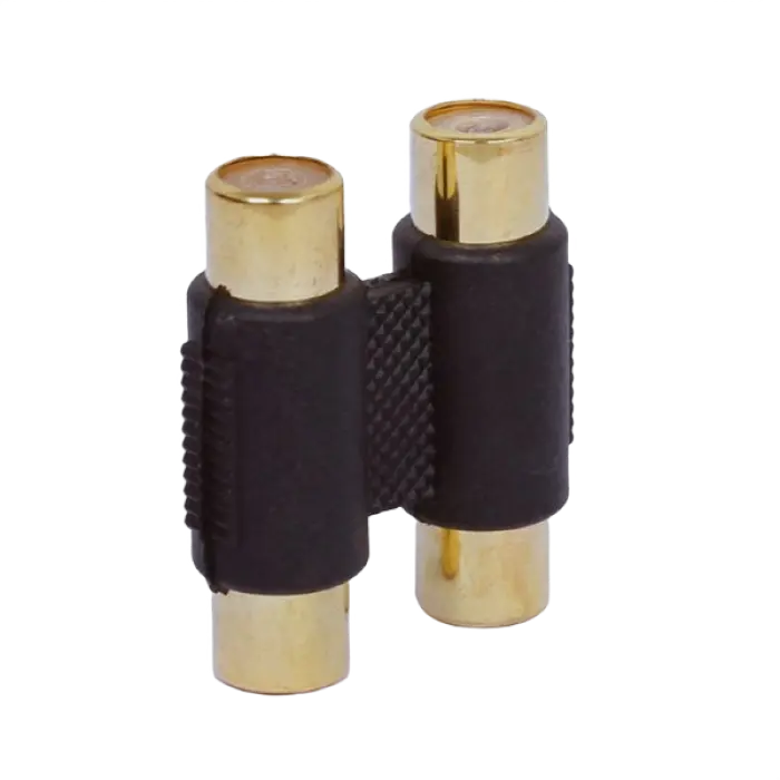 Audio adapter RCA (F) to RCA (F) Double coupler, Cablexpert A-2RCAFF-01