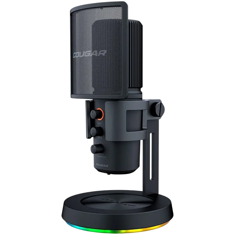 Microfon gaming COUGAR Screamer-X cu suport de birou, negru