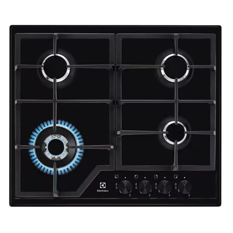 Plită încorporabilă pe gaz Electrolux KGS6436K cu 4 arzătoare