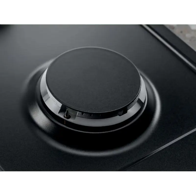 Plită încorporabilă pe gaz Electrolux KGS6436K cu 4 arzătoare, vedere laterală