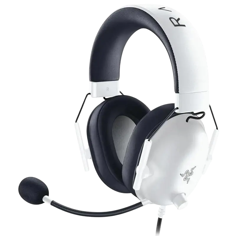 Casti gaming Razer BlackShark V2 X pentru Xbox, cu fir, albe