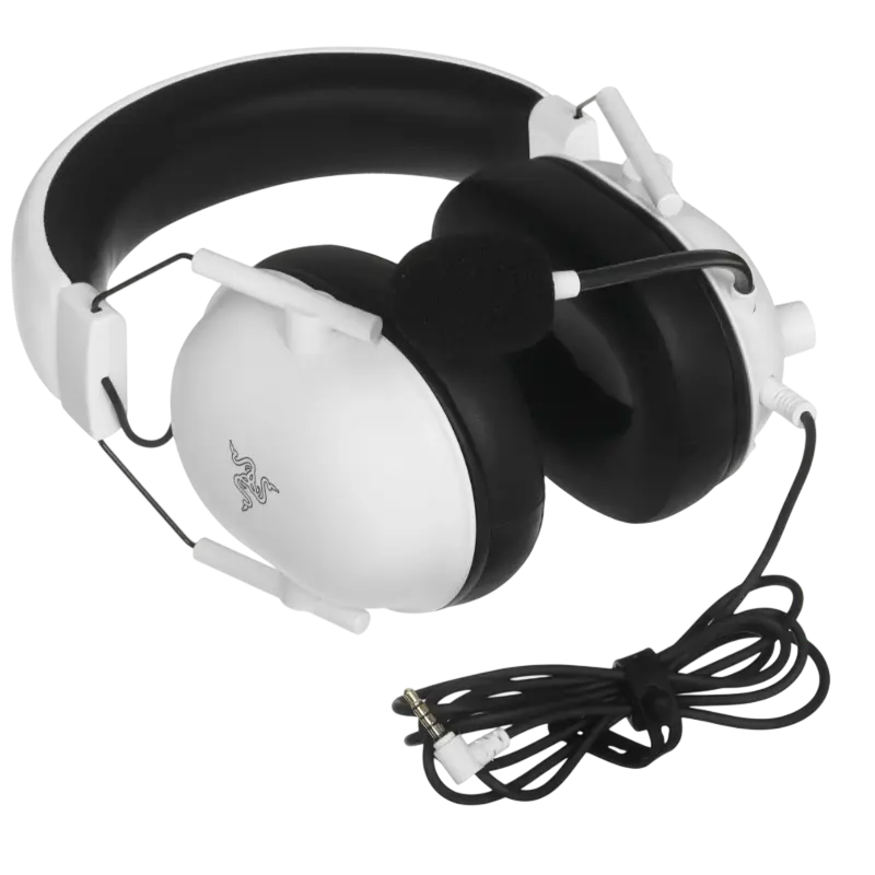 Casti gaming Razer BlackShark V2 X pentru Xbox, cu fir, albe, ambalaj