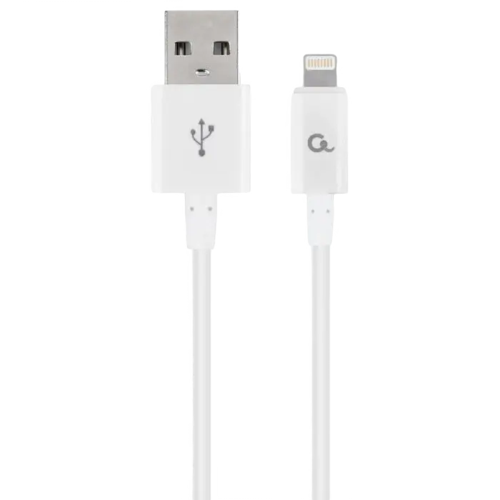 Blister Lightning 8-pin/USB2.0, 1.0m Cablexpert White, CC-USB2P-AMLM-1M-W