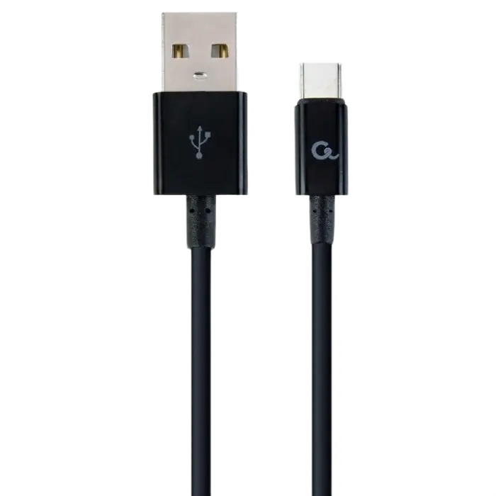 Blister Type-C/USB2.0, AM/CM, 2.0 m, Cablexpert Black, CC-USB2P-AMCM-2M