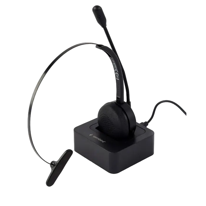 Gembird Bluetooth call center headset, mono, Black, BTHS-M-01