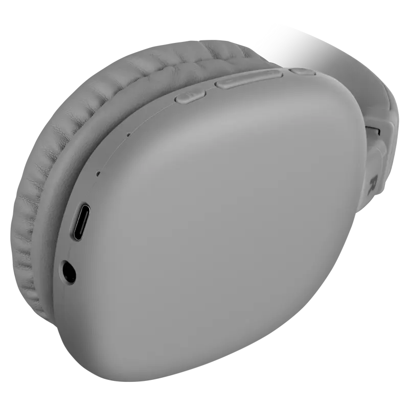 Casti Bluetooth SVEN AP-B325MV cu ANC si microfon, gri, vedere laterală