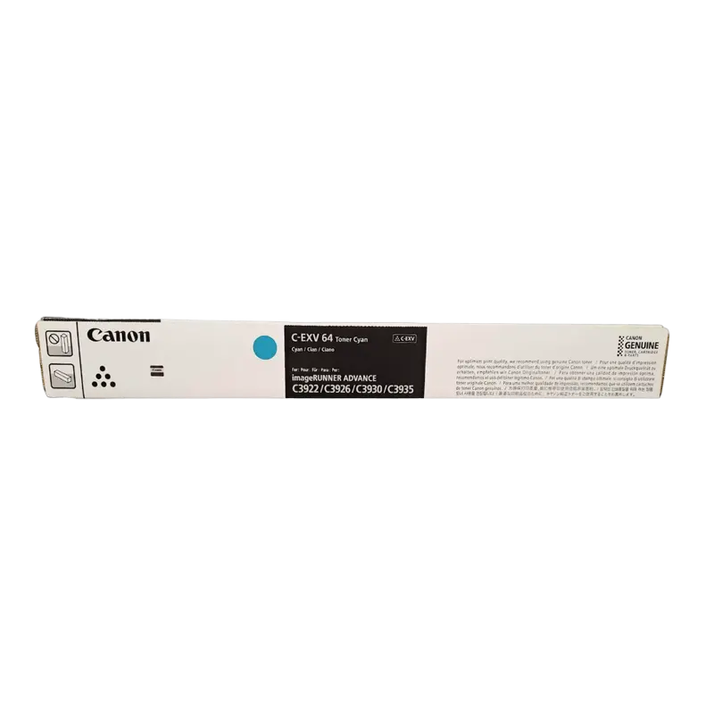 Canon Toner C-EXV64 Cyan, (appr. 25,500 pages 5%) for iR ADV DX C39xx Series