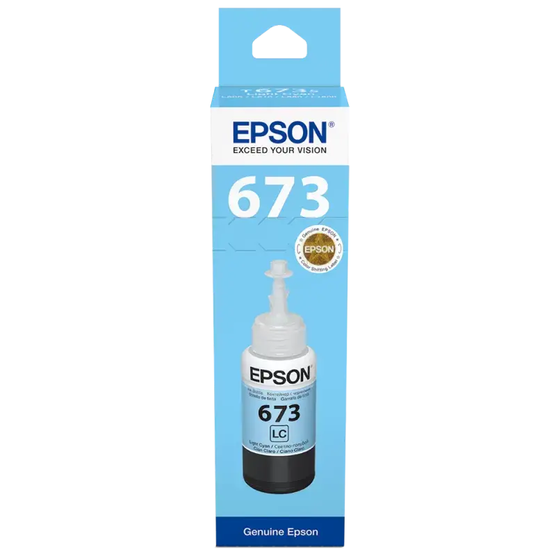 Cerneala Epson 673 C13T67354A Light Cyan, 70 ml, vedere alternativă