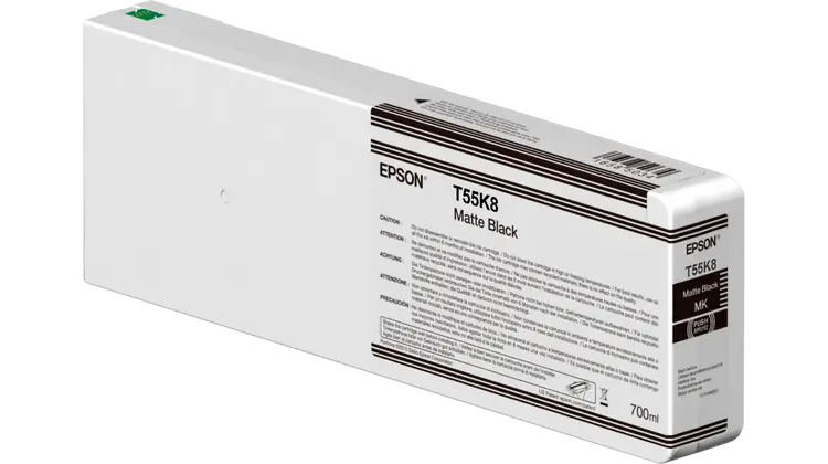 Cartuș cerneală Epson T55K800 UltraChrome HDX/HD 700ml, Matte Black / C13T804800