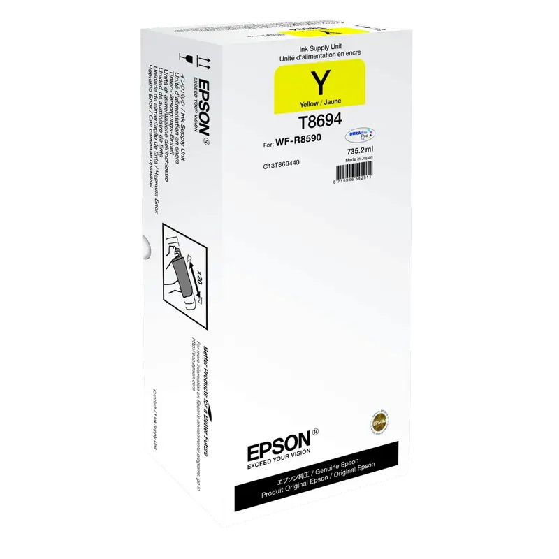 Consumabil cerneală Epson C13T86944N, XXL Yellow, for WF-R8590