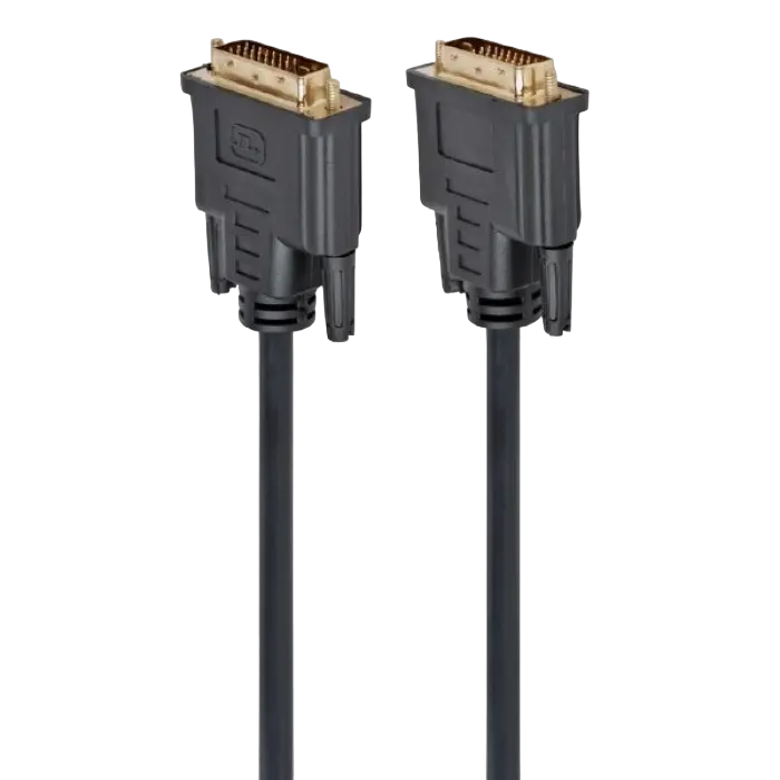 Cable DVI M to DVI M, 1.8m, Cablexpert DVI-D Dual link with ferrite, CC-DVI2-BK-6