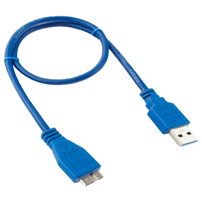 Cable Micro USB3.0, Micro B - AM, 0.5 m, Cablexpert, CCP-mUSB3-AMBM-0.5M