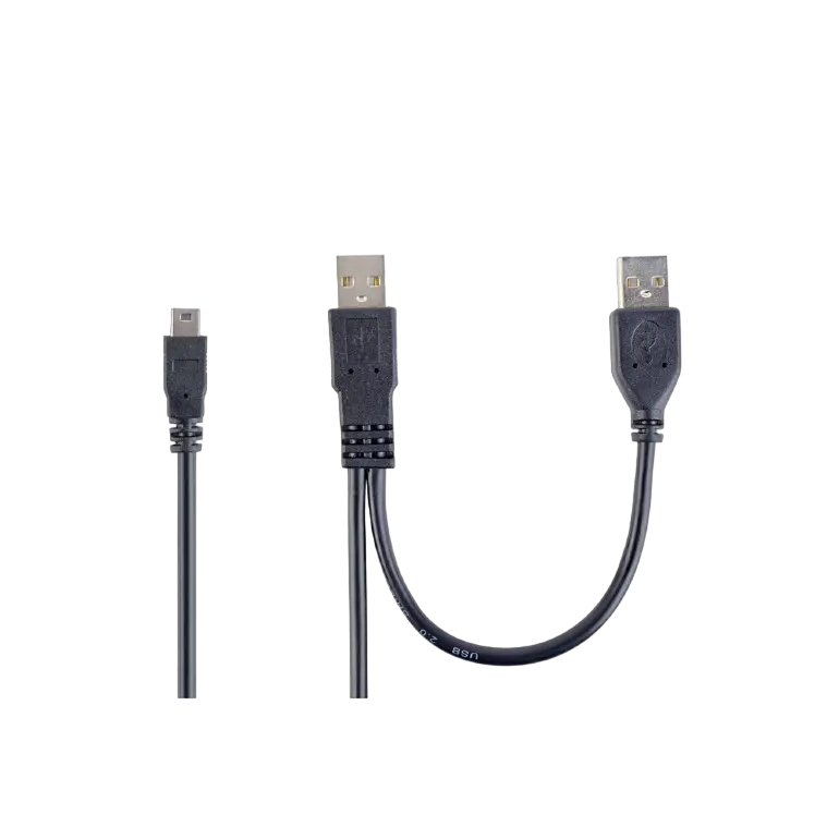 Cable Mini dual USB2.0, Mini B - 2AM, 0.9 m, Cablexpert, High quality, CCP-USB22-AM5P-3