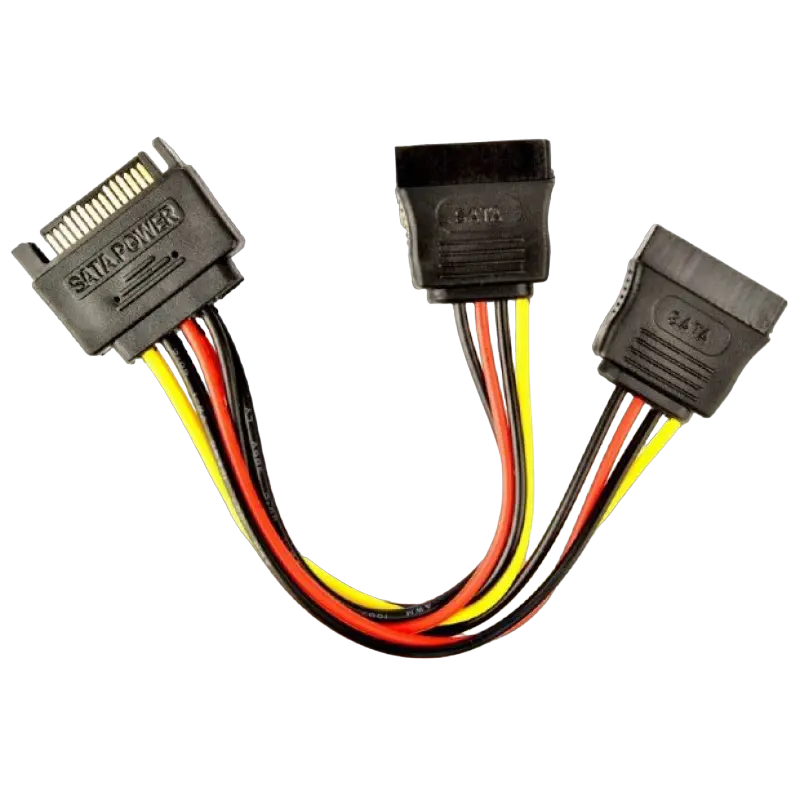 Cable SATA power splitter cable, 0.15 m, Cablexpert CC-SATAM2F-01