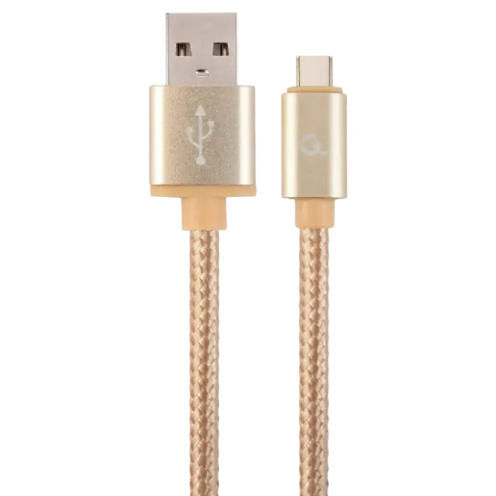 Cable Type-C /USB2.0, AM/CM, 1.8 m, Cablexpert GOLD, CCP-USB2-AMCM-6-G