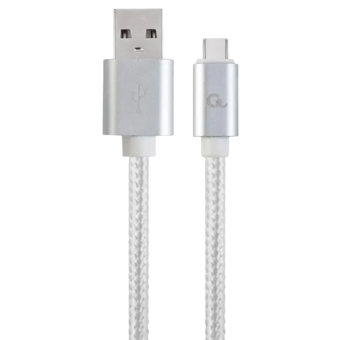 Cable Type-C /USB2.0, AM/CM, 1.8 m, Cablexpert SILVER, CCP-USB2-AMCM-6-S