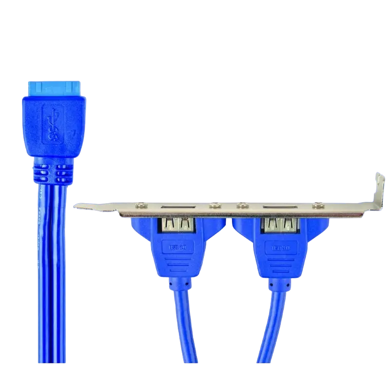 Cablexpert Cable, Dual USB 3.0 receptacle on bracket, CC-USB3-RECEPTACLE
