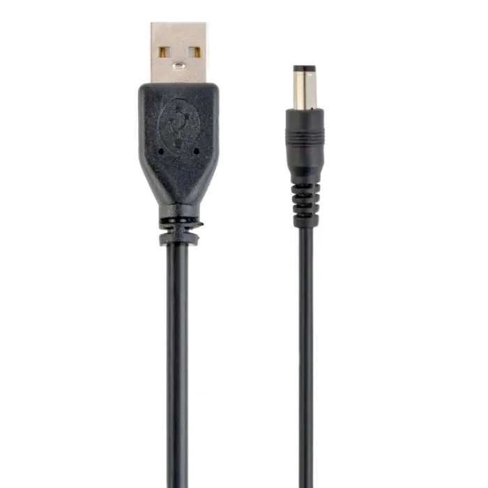 Cable USB AM/ power 3.5mm, 1.8 m, USB2.0, Cablexpert, Black, CC-USB-AMP35-6