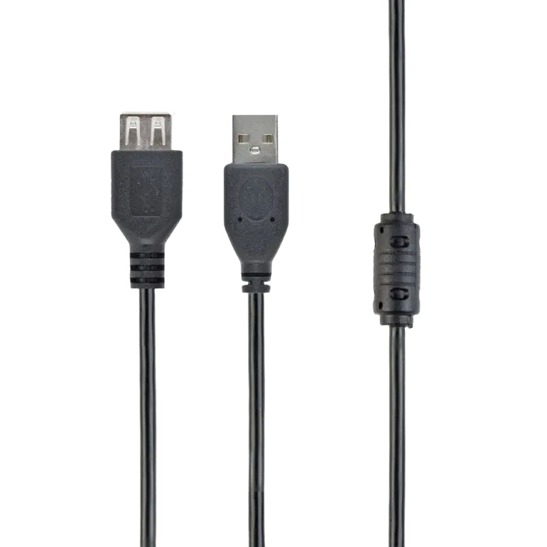 Gembird Cable USB, USB AM/AF, 5.0 m, USB2.0 Premium quality with ferrite core, CCF-USB2-AMAF-15