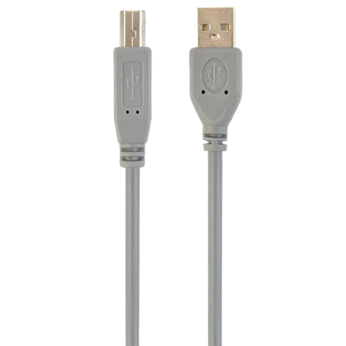 Cable USB, AM/BM, 1.8 m, USB2.0, High quality, Cablexpert, Grey, CCP-USB2-AMBM-6G