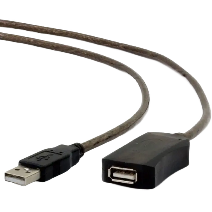 Cable USB,USB AM/AF, 5.0 m, Active USB2.0, Cablexpert, UAE-01-5M