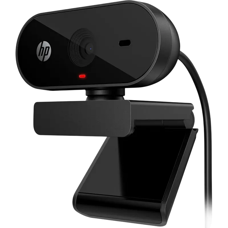 Camera HP 320 FHD 1080p, 5 MP, dFoV 66º, 360° Swivel, 16° Tilt Up/down, Fixed focus, Mono mic, Auto