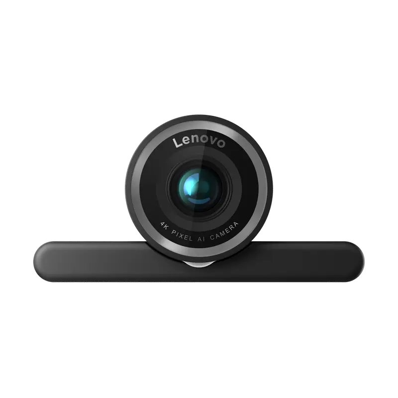 Webcam Lenovo 4K Pro, 8MP, autofocus, încadrare automată și microfon, vedere posterioară
