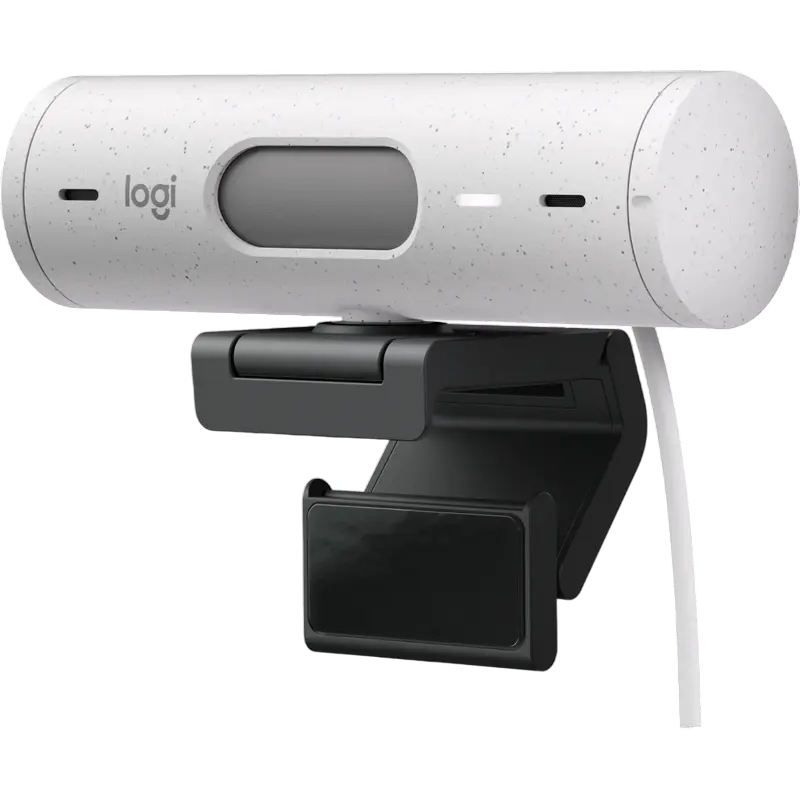 Camera web Logitech BRIO 500 Full HD 1080p autofocus alba, imagine suplimentară 7