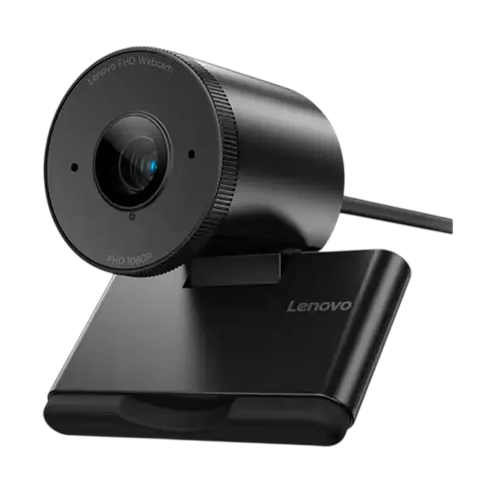 Webcam Lenovo FHD 1080p, 2MP, autofocus, microfoane cu reducere zgomot