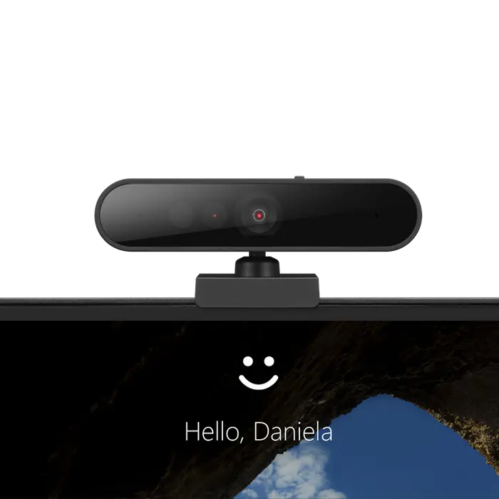 Cameră web Lenovo Performance FHD 1080p, FOV 95°, microfon dublu, capac de confidențialitate, ambalaj