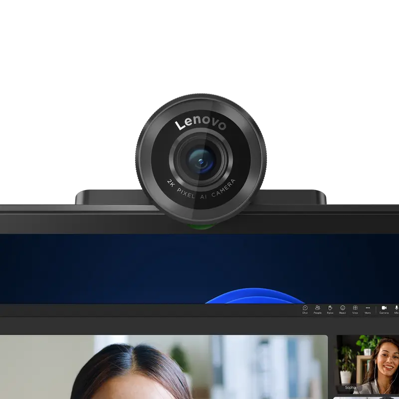 Cameră web Lenovo QHD 4MP, autofocus, încadrare automată, corecție lumină, USB-C, imagine suplimentară 13