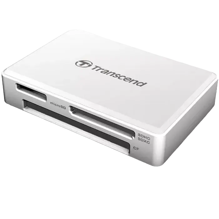 Card Reader Transcend "TS-RDF8" White, USB3.1 (All-in-1)