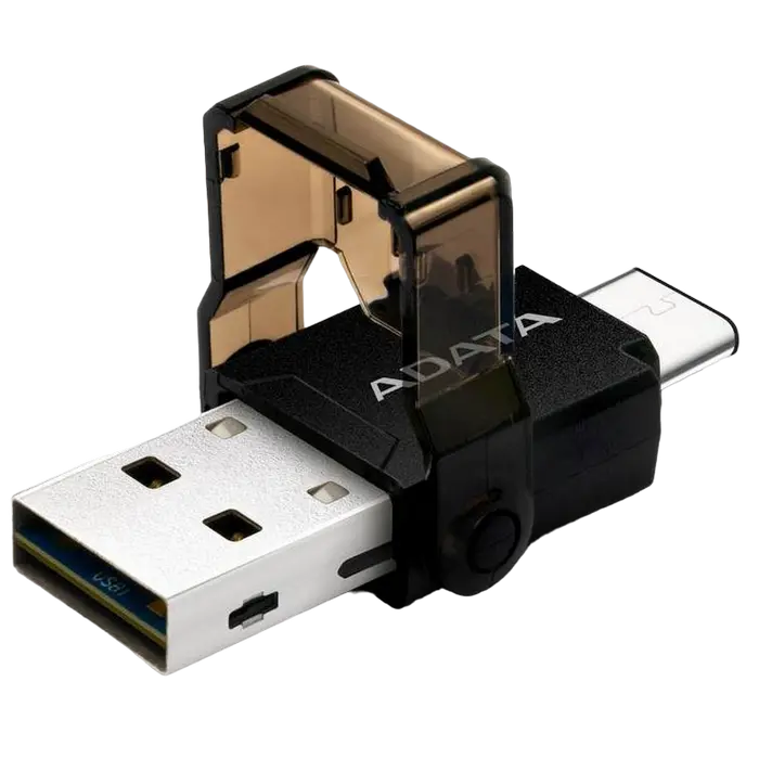 Card Reader ADATA "USB-C OTG READER" Black, USB3.1/Type-C (MicroSD)