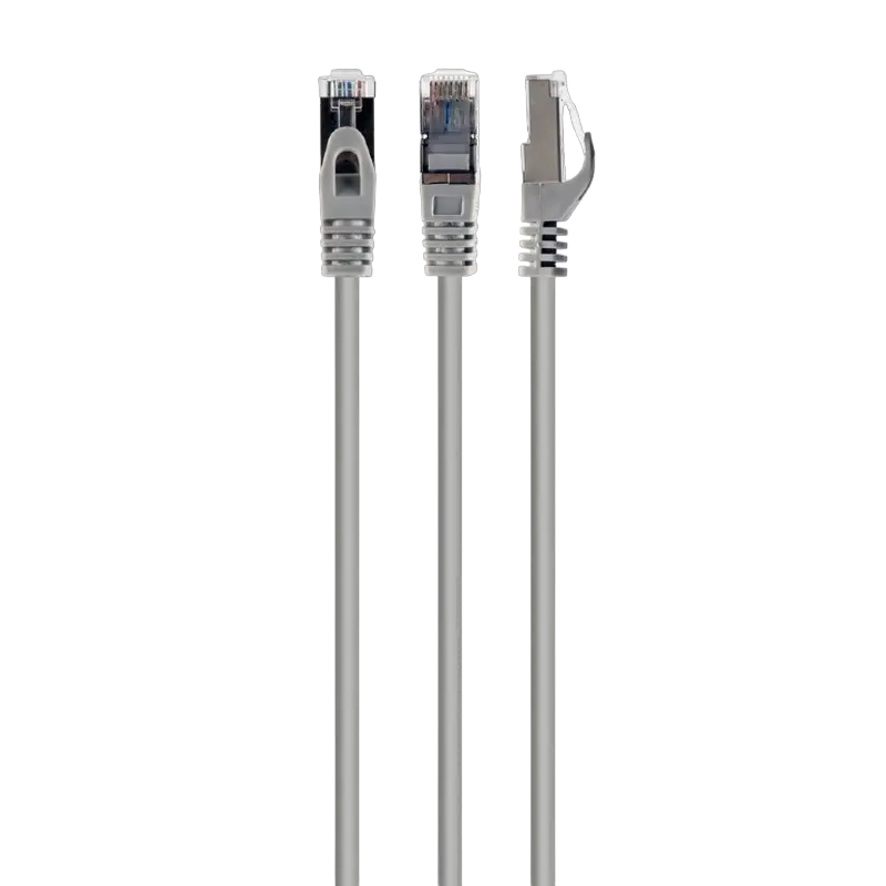 Cat.6A SFTP 50m, Grey, Copper, PP6A-LSZHCU-50M, Cablexpert, Low Smoke Zero Halogen (LSZH)