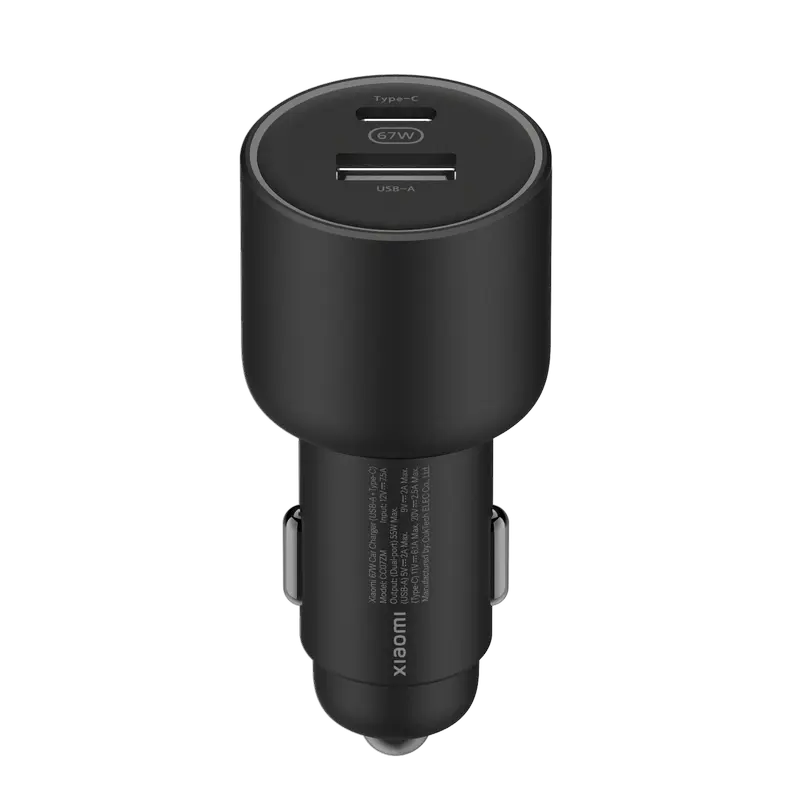 Xiaomi MI 67W Car charger Dual Port (USB-A + Type-C)