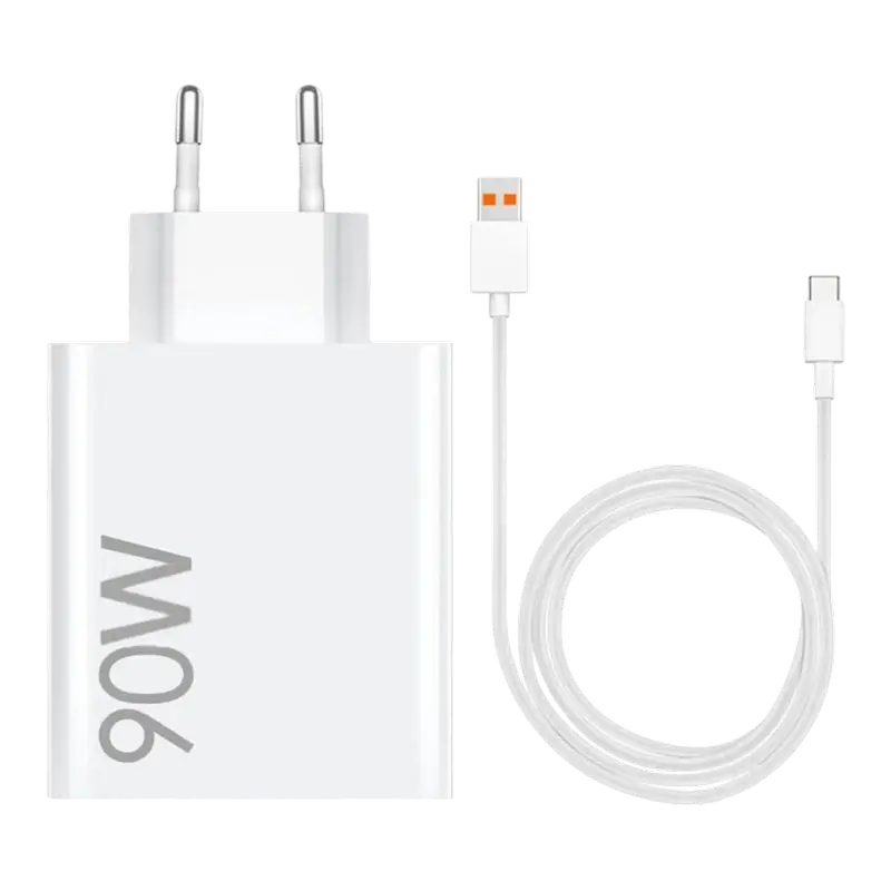 Xiaomi Charger 90W HyperCharge Combo (Type-A), BHR07ZBEU, White
